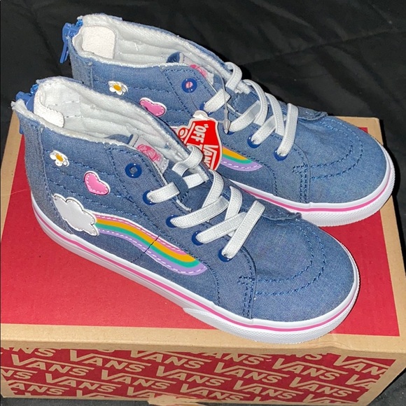 Vans Sk8-Hi Zip Rainbow Shoes Toddler Girls US 10 - Picture 3 of 8